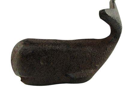 HM Small Cast Iron Sperm Whale Paperweight Nautical Whales Beach Home Desk Decor