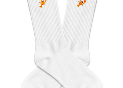 ZYQFN Lobster Embroidered Socks, for Lobster Lovers (146)