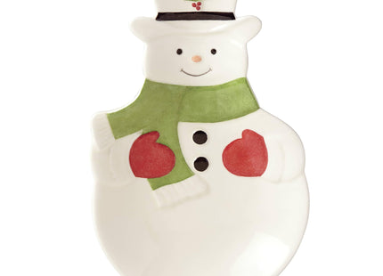 Lenox 882206 Holiday Snowman Spoon Rest, Christmas Hosting