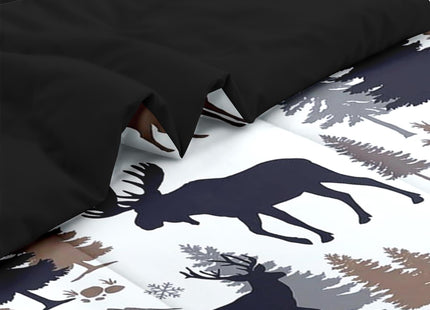 Pamnest Twin Comforter Set with Sheets, 5 Pieces Woodland Bear Bedding