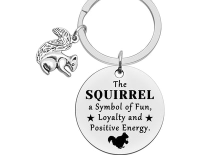 Heigebi Squirrel Gift Keychain for Squirrel Lover Gift for Women Men Zookeeper Coworker Christmas Birthday Gifts Animal Squirrels Keyring