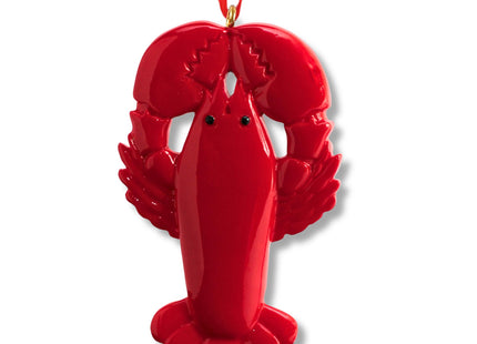 Ornaments by Elves - Personalized Red Lobster Christmas Ornament 2026 - Sea Food Lover Decor, Coastal Food Decorations for Christmas Tree, Ocean Ornaments in a Giftable Packaging