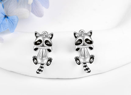 VONALA Raccoon Earrings for Women 925 Sterling Silver Raccoon Jewelry Gifts