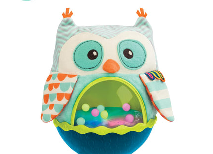 B. toys Owl Be Back Baby Musical Toy, Wobbling Sensory Owl Toy, Softtoys