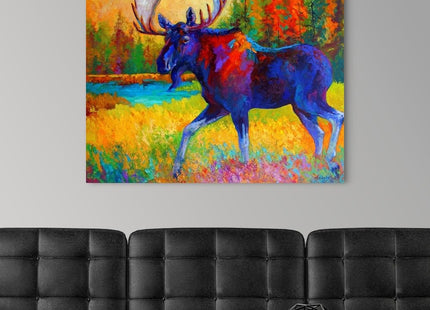CANVAS ON DEMAND Majestic Moose Canvas Wall Art Print, Home Decor, Wildlife Artwork, 40" x30in