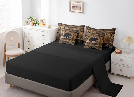 Feelyou Bear Cabin Paw Bed in a Bag Twin Size Boys Kids Bedding