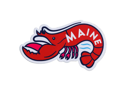 Vagabond Heart Maine Sticker - Weatherproof Vinyl Souvenir Lobster Decal