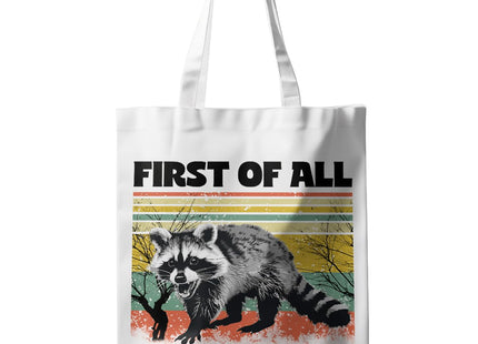 CSHVJ Sarcastic Raccoon Tote Bag Funny Raccoon Gifts for Women Beach Bag