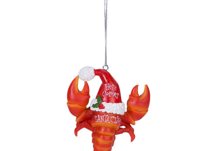 Beachcombers Santa Claws Lobster Christmas Xmas Ornament Red