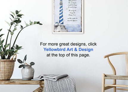 Twelve Steps and Twelve Traditions Wall Art - Serenity Prayer Wall Decor - Lighthouse Decor - Alcoholics Anonymous Picture - AA Sobriety Gifts - 12 Steps Decorations Art Prints