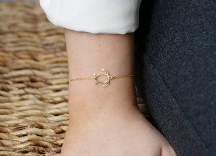 MEVECCO Open Sea Turtle Bracelet for Women