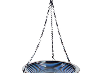 BYER OF MAINE Circles Hanging Bird Bath, 14”x14”x34” adj, Porcelain