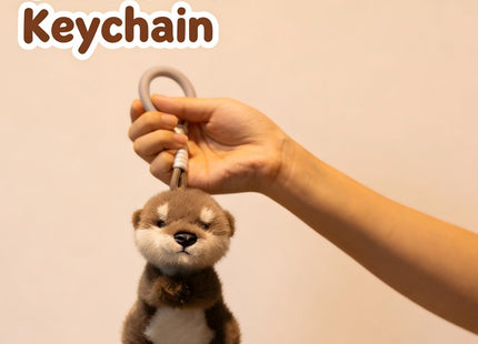 OROZCOR Plush Keychain Cute Otter Keychains for Backpacks