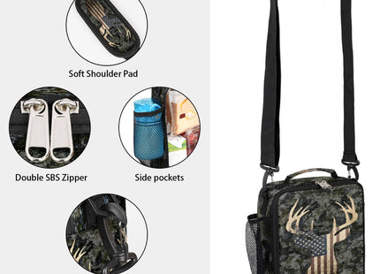 Pardick Deer Lunch Box for Kids Boys, School Reusable Insulated Lunch Bag
