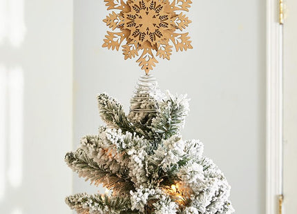 Winter Woodland Holiday Tree Decorations - Snowflake Tree Topper