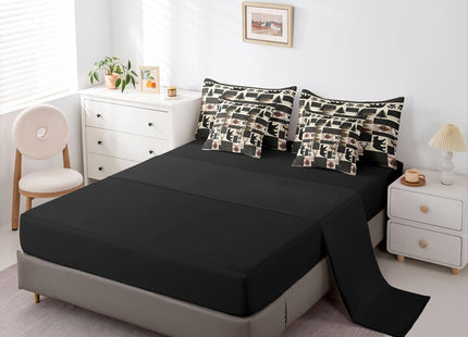 Erosebridal Rustic Cabin Queen Comforter Set with Sheets 7 Piece Western Bear Elk Deer Bed in A Bag Farmhouse Lodge Wildlife Bedding Sets for Men Adults Country Forest Hunting Bed Set Pine Tree Decor