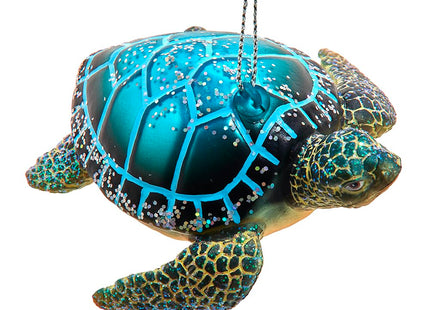 Kurt Adler Glass Sea Turtle Ornament