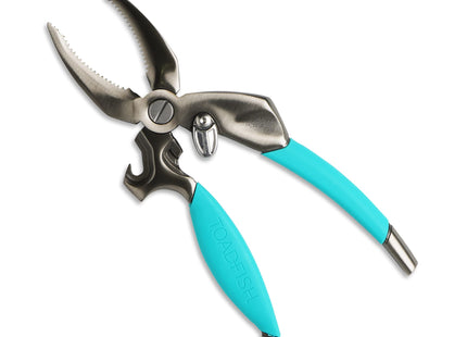 Toadfish Crab Leg Cracker Tool - Seafood Shell Cracking Tool - Stainless Steel Serrated Cutter - Ergonomic Non-Slip Grip - Built-In Bottle Opener Outfitters