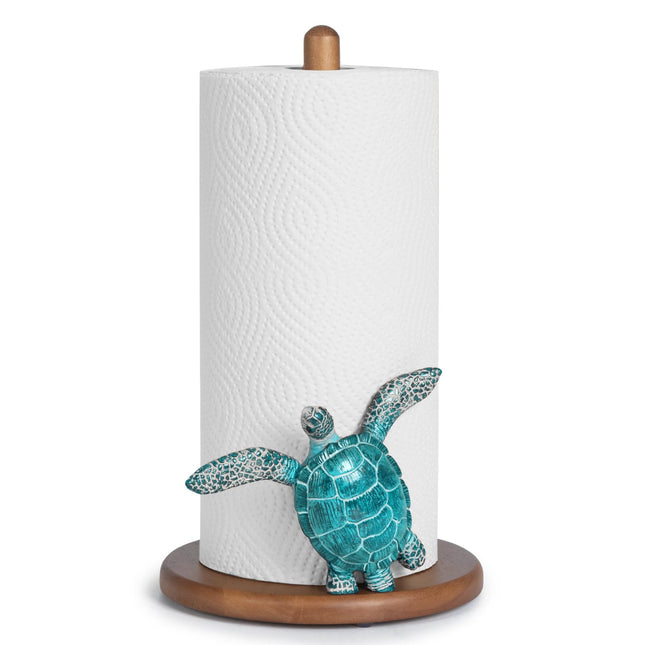 Turtle Paper Towel Holder Coastal House Decor Kitchen Beach Nautical Ocean
