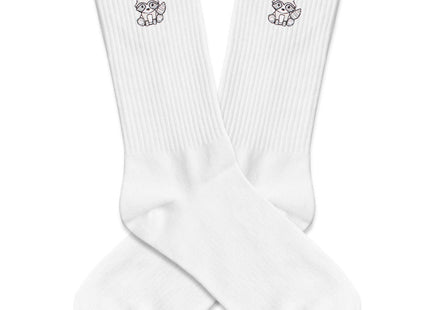ZYQFN Raccoon Embroidered Socks, for Raccoon Lovers (143)