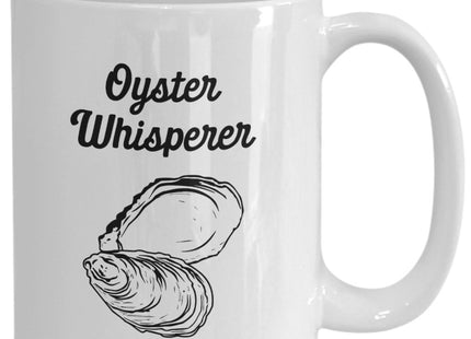 SpreadPassion Oyster Whisperer Mug - Funny Tea Hot Cocoa Coffee Cup - Novelty Birthday Christmas Gag Gifts Idea