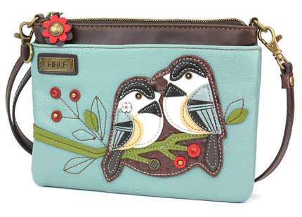 CHALA Mini Crossbody/Purse with Convertible Strap Stylish, Compact, Versatile - Chickadee - blue