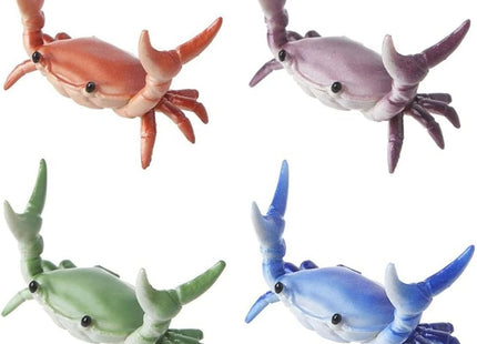 JRTAL 8 Pack Desk Crab Pen Holder, Creative Weightlifting Crab Pencil Stand Holder, Desk Organizers and Accessories, Cute Office Decor for Small Items at Home, School, Studio (Purple/Green/Blue/Red)