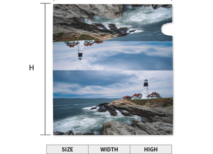 Lighthouse Sea Magnetic Mailbox Covers, Mail Wraps Garden Yard Home Decor for Outdoor Standard Size 21" Lx 18" W