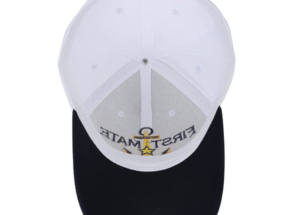 CINKCO First Mate Yacht Cap Sailors Nautical Sailor Navy Hat for Adult