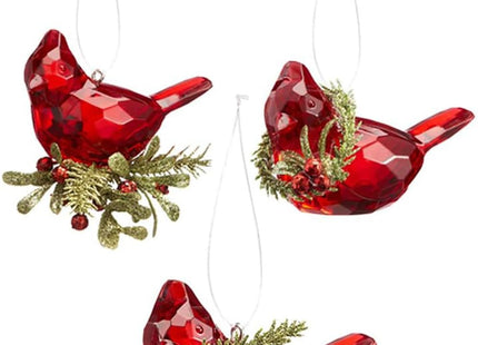 Ganz Teeny Cardinal Ornaments Set of 3