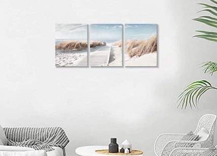 Beach Canvas Wall Art Prints: Coastal Seascape Picture