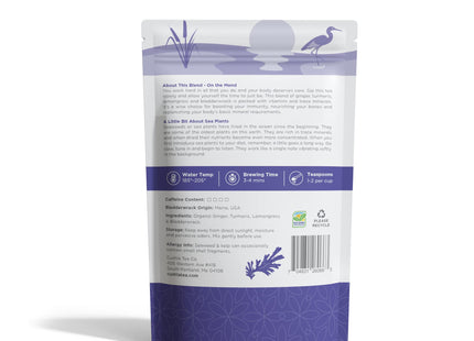 Bladderwrack Maine Trace Mineral Tea Blend - On The Mend Contains Turmeric, Ginger, Lemongrass, Bladderwrack With Sea Vegetable Kelp Flakes - 3oz Loose Leaf Tea CUSHLA Caffeine Free