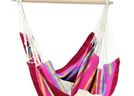 BYER of MAINE Brazil Chair (Sorbet), Hammock Chair, Hanging Chair, Authentic Made in Brazil, Cotton/Polyester Mix, Use Indoors or Outdoors, Holds up to 240lbs