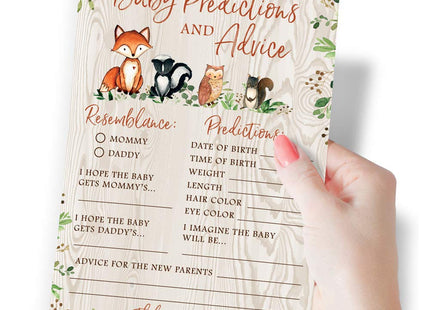 Woodland Baby Shower Game Set - 5 Activities for 50 Guests, Woodland Theme