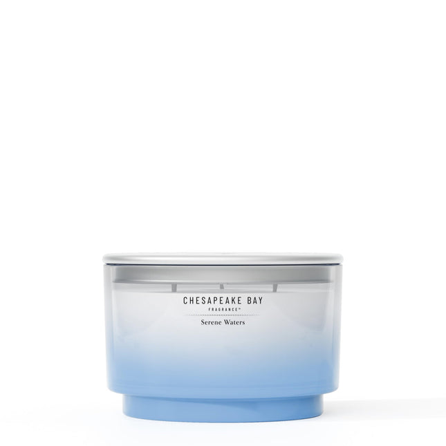 Chesapeake Bay, 14.5oz Serene Waters Scented Candle, Mood Evoking Fragrance, Sea Glass-Inspired Jar, Premium Soy Blend Wax with Essential Oils, Coastal Fragrance for Home Décor or Gifting