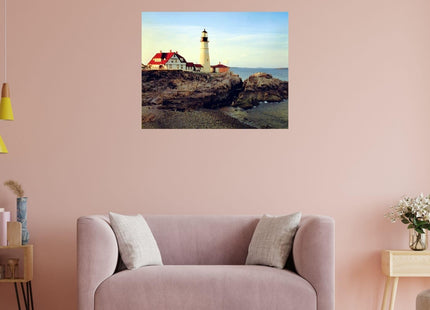 Impact Posters Gallery Portland Maine Head Lighthouse Scenic Landscape Nature Wall Decor Art Print Poster (16x20)