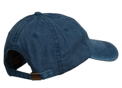 e4Hats.com Maine State Moose Embroidered Washed Dyed Cap - Navy OSFM