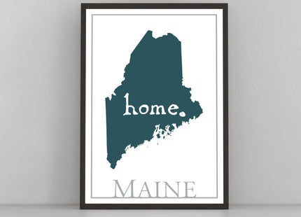Maine Map Wall Art, Maine Modern Map Poster Print, City Map Wall Decor, Maine City Poster Print, Maine State Poster, Home Wall Decor, Poster - 12x18
