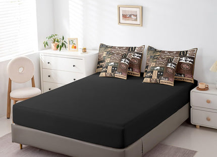 Feelyou Deer Full Size - 7 Pieces Bed in a Bag Set Deer Hunting Comforter Set with Sheets for Boys Girls Hunting Gifts Bedding Sets with Comforter, Flat Sheet, Fitted Sheet, Pillowcases, Pillow Covers