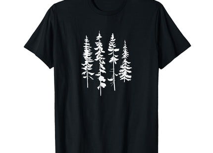 Skinny Pine Trees, Pine Tree Graphic Tee for Nature Lover T-Shirt