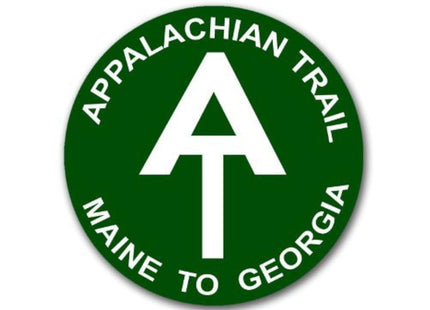 Round Green Appalachian Trail Maine to Georgia Sticker (Hiking Trail Explore Nature Walk Vinyl Decal (3 inch)