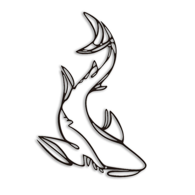 Xedatric Shark Metal Wall Art Coastal Nautical Decor