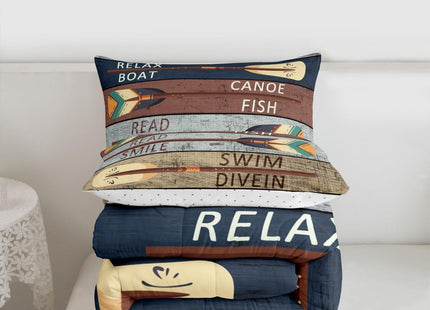 Feelyou Lake Rules Paddle Comforter Set Twin Size Boys Girls Kids Bedding