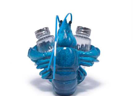 Hodao Lobster Salt and Pepper Shaker Set with Holder, Beach Kitchen Decor