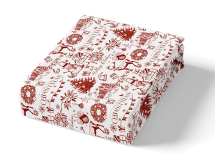 Merry Christmas Duvet Cover Set Full Size,Xmas Tree Snowman Elk Comforter Cover Rustic Cabin Bedding Set 3Pcs for Kids Teens Girls Boys Bedroom Decor Sketch Red Beige Quilt Cover,2 Pillowcases