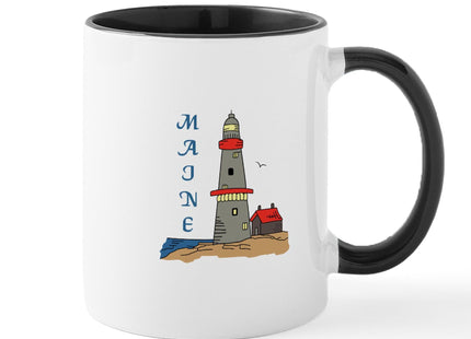 CafePress MAINE LIGHTHOUSE Mugs 11 oz (325 ml) Ceramic Coffee Mug