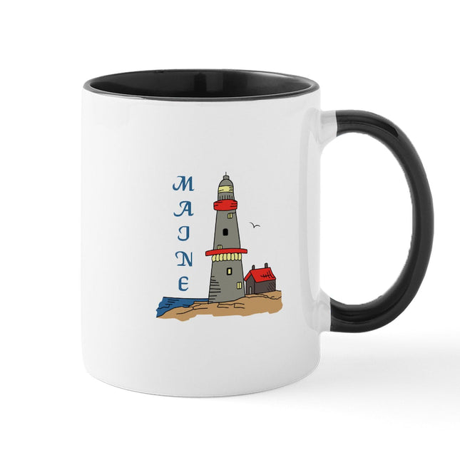CafePress MAINE LIGHTHOUSE Mugs 11 oz (325 ml) Ceramic Coffee Mug