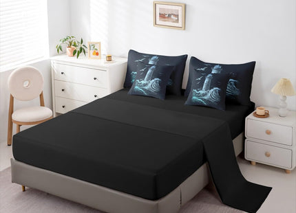 Erosebridal Boys Nautical Comforter Set Men Lighthouse Bed in a Bag Queen