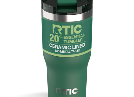 RTIC 20oz Essential Tumbler with Lid, Ceramic Lined, Pine Tree