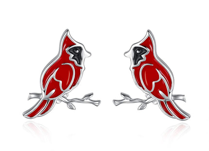MANBU Sterling Silver Cardinal Jewelry for Women